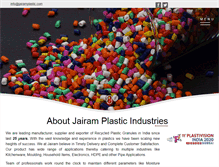 Tablet Screenshot of jairamplastic.com